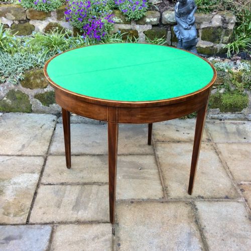 LOVELY GEORGIAN MAHOGANY CARD TABLE - ADDITIONAL PHOTO 3
