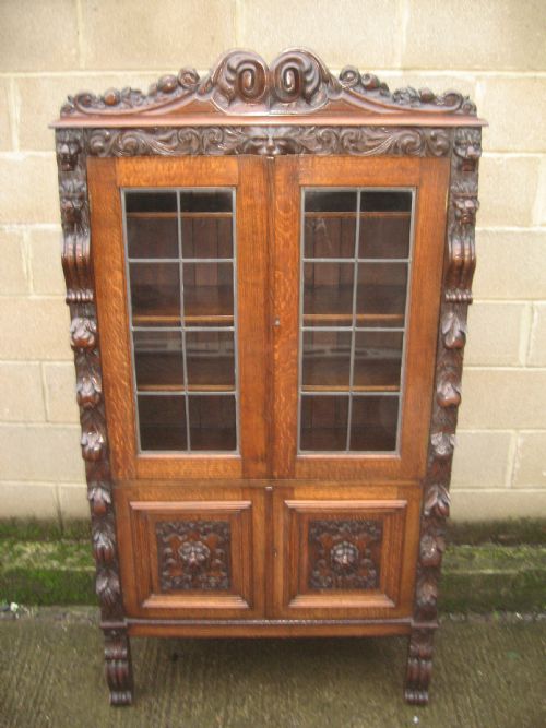 Victorian Oak Bookcase
