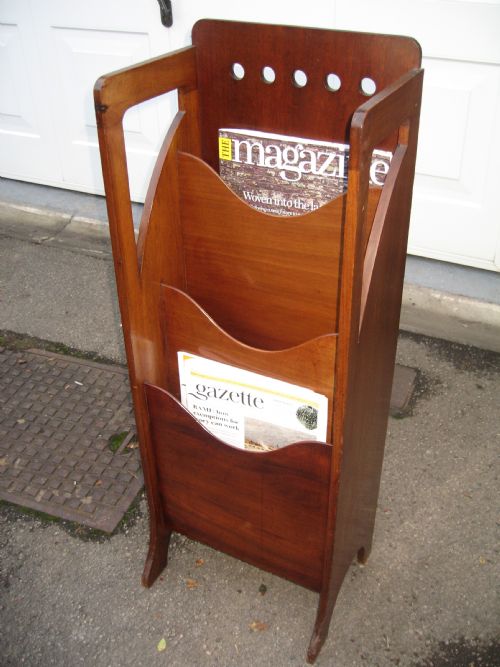 Mahogany Magazine Rack Stand