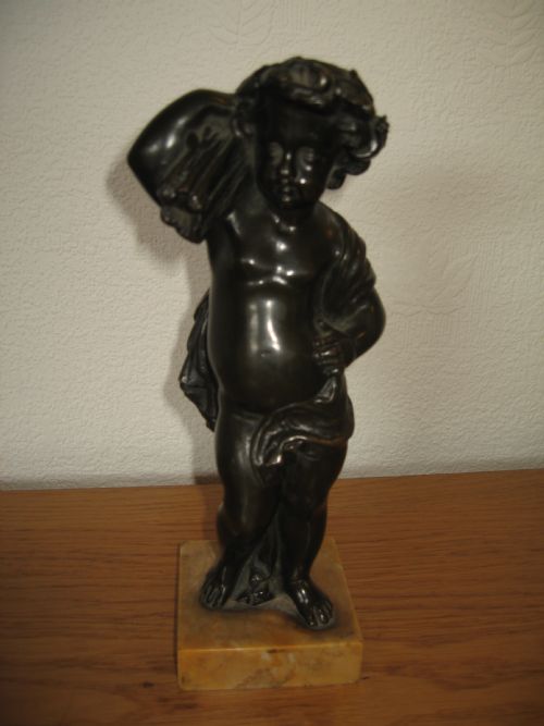 Small Bronze Cherub  Figure