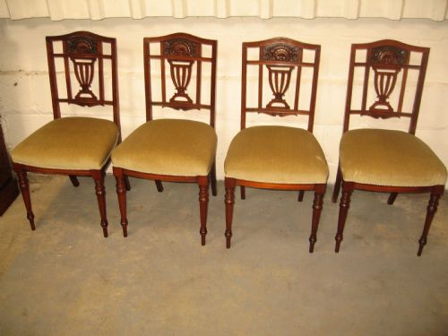 Set of Four Late Victorian Dining Chairs