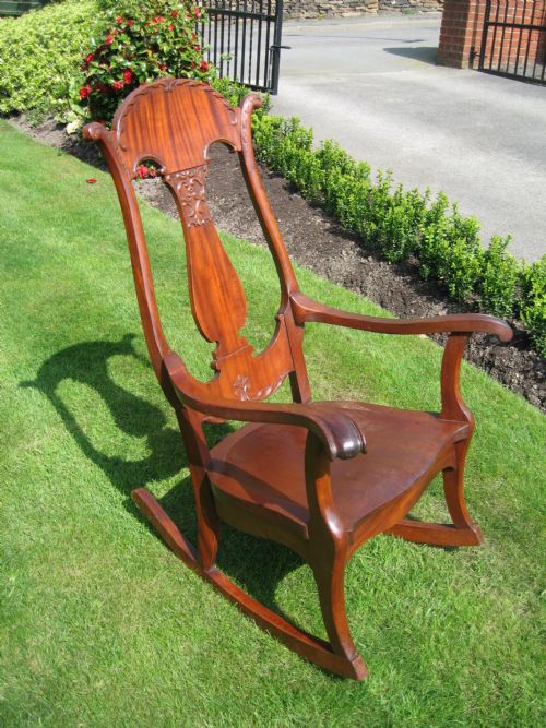 Mahogany Rocking Arm Chair