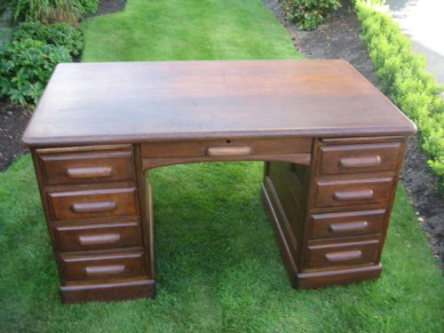 Oak Knee Hole Desk