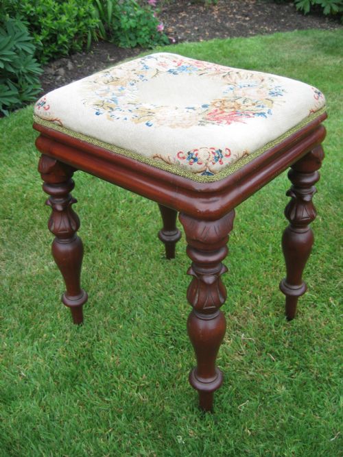 Victorian Mahogany  Stool