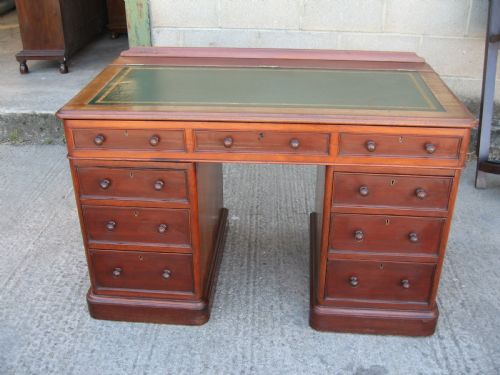 Unusual Victorian Mahogany  Desk