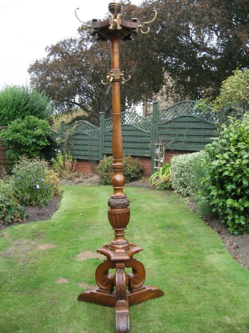 Oak Hat and Coat Stand