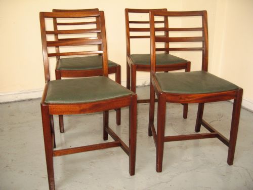 Set of Four Mahogany Dining Chairs