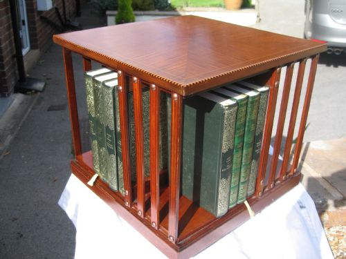 Small Size Mahogany Revolving Bookcase