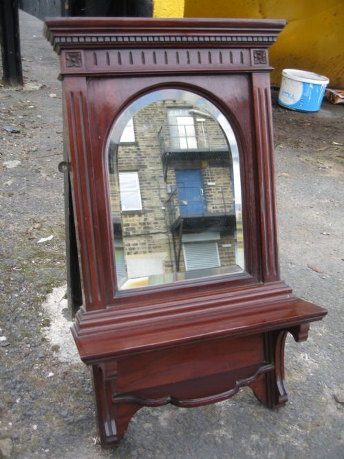 Small Mahogany  Victorian Wall Mirror