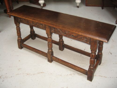 Oak Long Stool