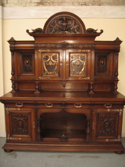 Impressive Large Oak Sideboard Dresser