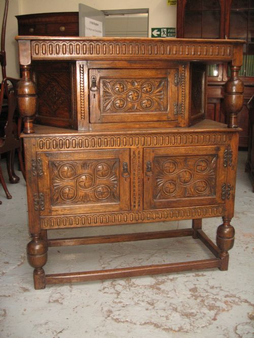 Small Size Antique Style Court Cupboard