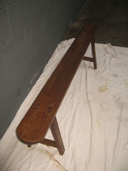 Ash  /  Elm Antique Long Bench Stool
