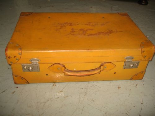 Light Tan Leather Suit Case