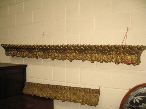 Large  19th Century  Brass  Window or Door Way Pelmit