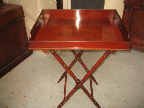 Good 19th Century Mahogany  Butlers Folding  Stand