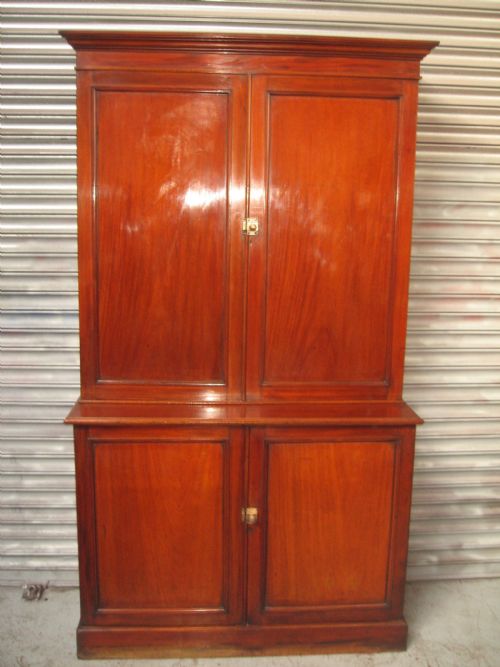 Late Victorian Mahogany Fitted Office Cupboard