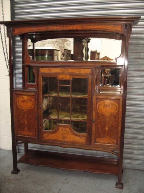 Large Art Nouveau Period   Scottish Display Cabinet