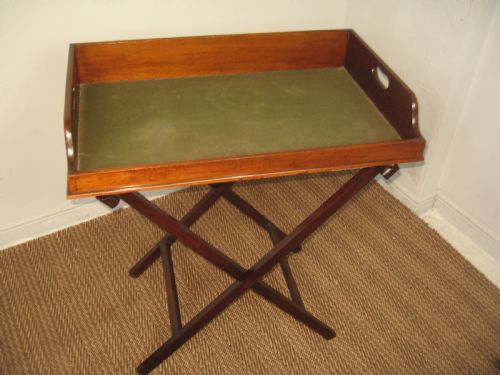 19th Century Mahogany Butlers Tray and Stand
