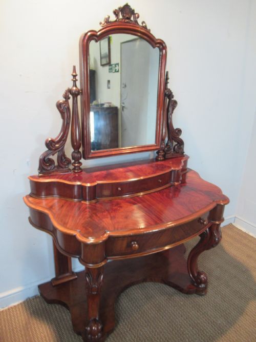 ATTRACTIVE VICTORIAN MAHOGANY DUCHESS DRESSING TABLE - ADDITIONAL PHOTO 7