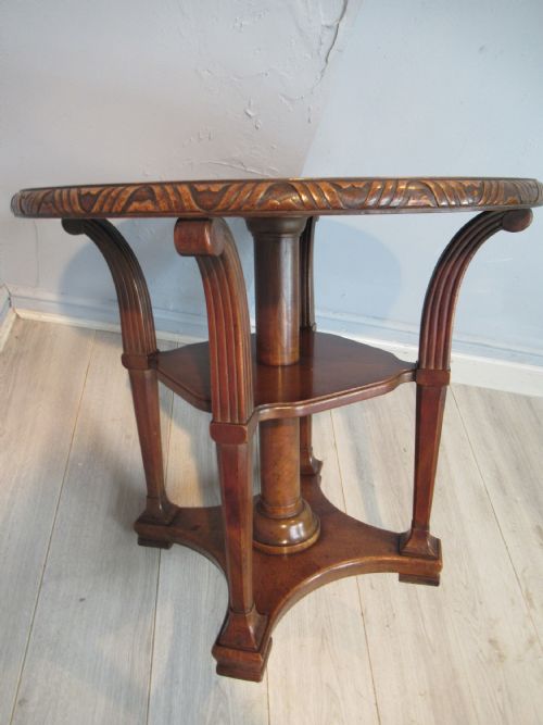 Walnut Art Deco Period Occasional Table