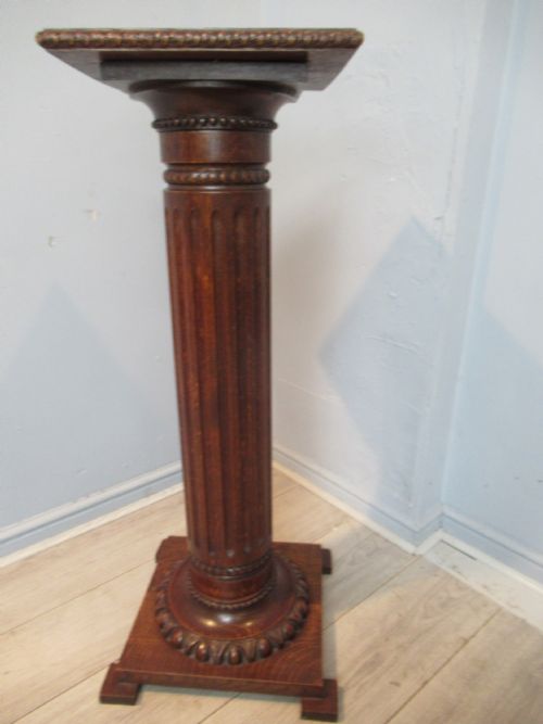 Oak Display Pedestal  Stand