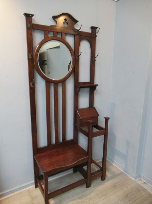 Oak Hall Hat and Coat Stand