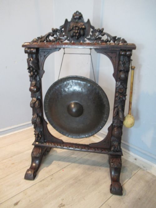 Victorian Oak Dinner Gong