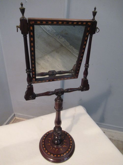 Georgian Mahogany  Swing Toilet  Mirror