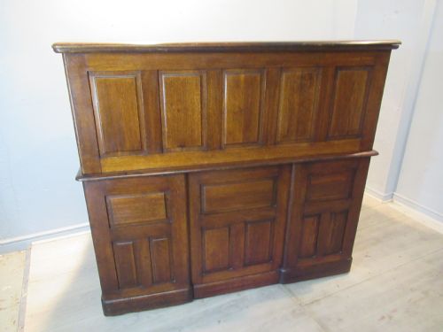 LARGE OAK ROLL TOP DESK - ADDITIONAL PHOTO 4
