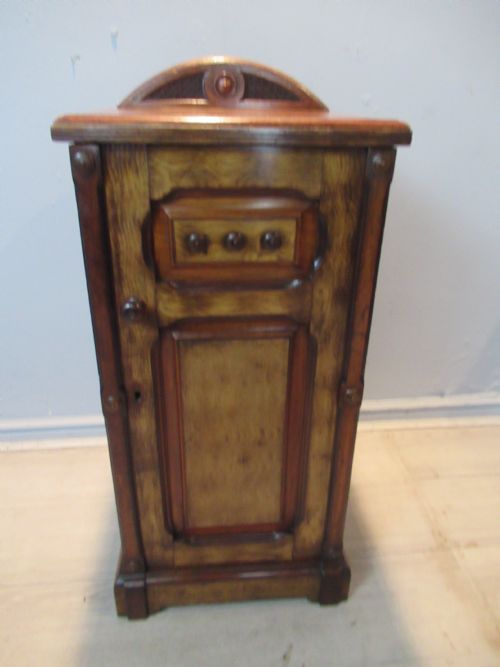 Mahogany and Ash Wood Bed Side Cabinet