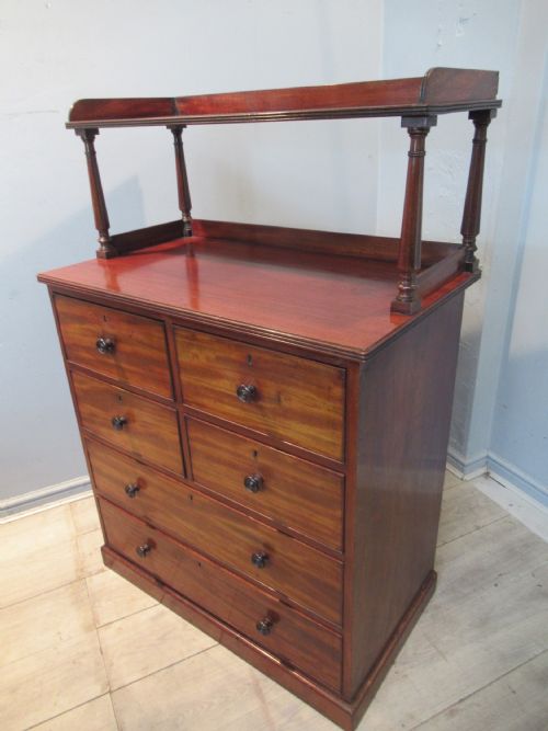 Unusual Mahogany Chest of Drawers by Edwards & Roberts  London.