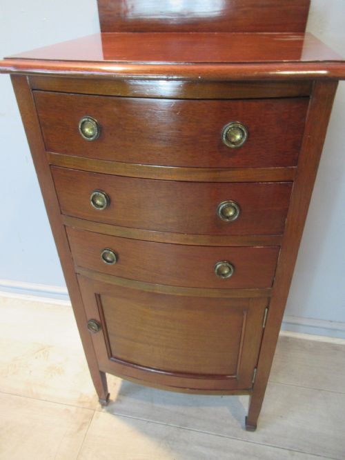 Edwardian Period Mahogany Bow Front Cabinet
