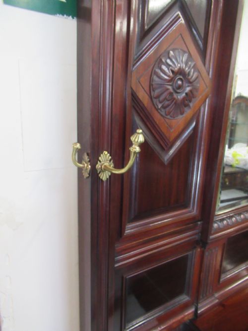 LARGE SIZE VICTORIAN MAHOGANY HAT COAT HALL STAND - ADDITIONAL PHOTO 6