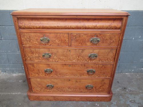 Large Victorian Period Pitch Pine Chest of Drawers