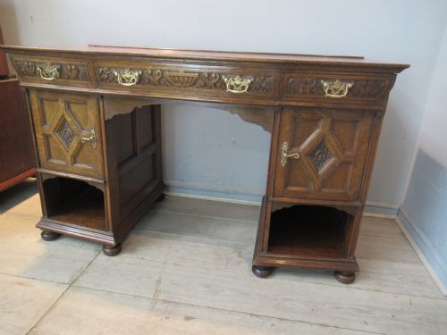Oak Knee Hole Desk