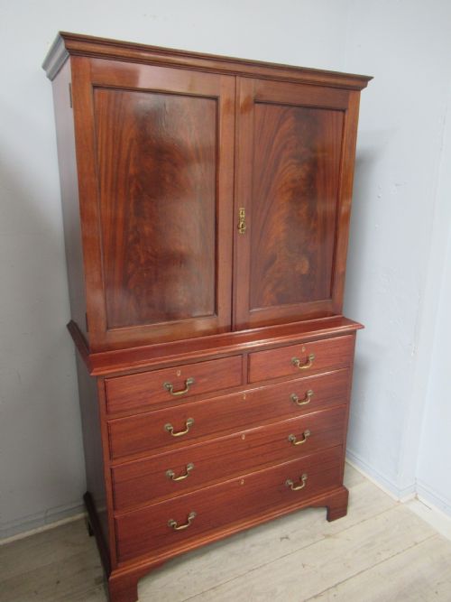Mahogany Cupboard on Chest