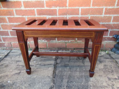 Edwardian Mahogany Luggage Stand / Rack