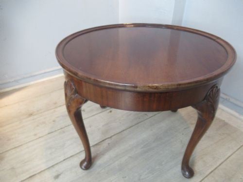 Round Mahogany Coffee Table by Waring and Gillows
