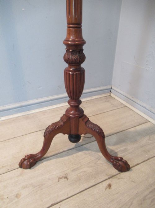 MAHOGANY CHIPPENDALE STYLE FLOOR LAMP - ADDITIONAL PHOTO 4