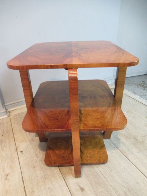Art Deco   Period Walnut Side or Lamp Table