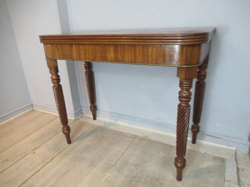 19th Century Mahogany  Fold Over Tea Table  Possibly  Scottish