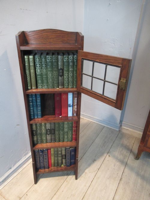 Small Size Oak Open Bookcase