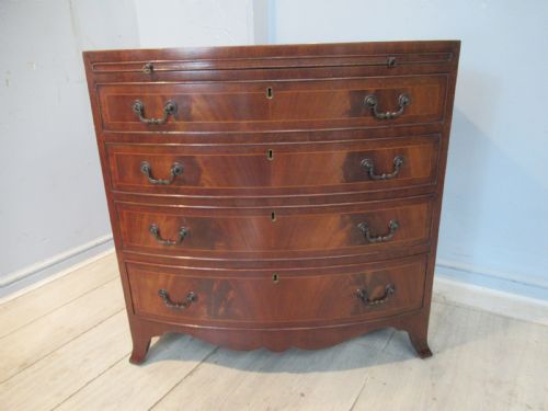 Georgian Style Mahogany Bow Front Chest of Drawers