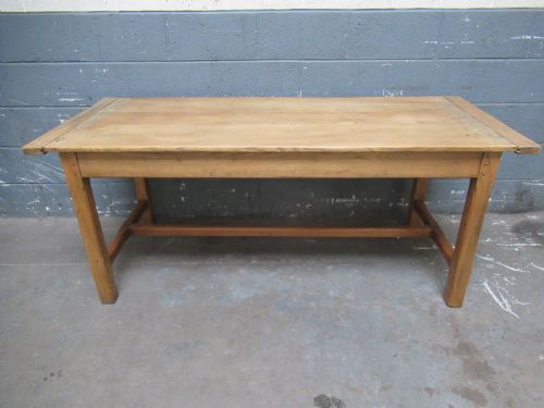 Antique  19th Century Ash Wood Farmhouse Dining Table