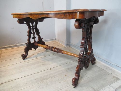 19th Century Burr Walnut  Side Table