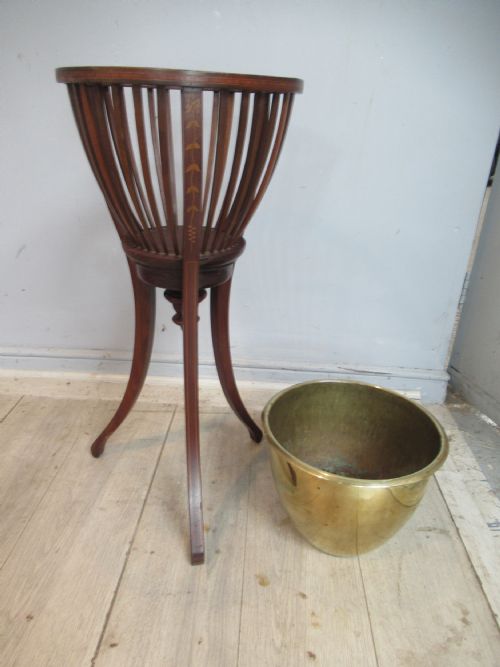 Edwardian Mahogany Plant Holder