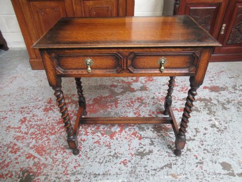 Oak 1920s  Side Table
