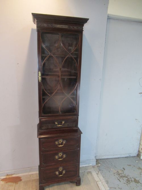 19th Century  Mahogany Slim Sized Bookcase