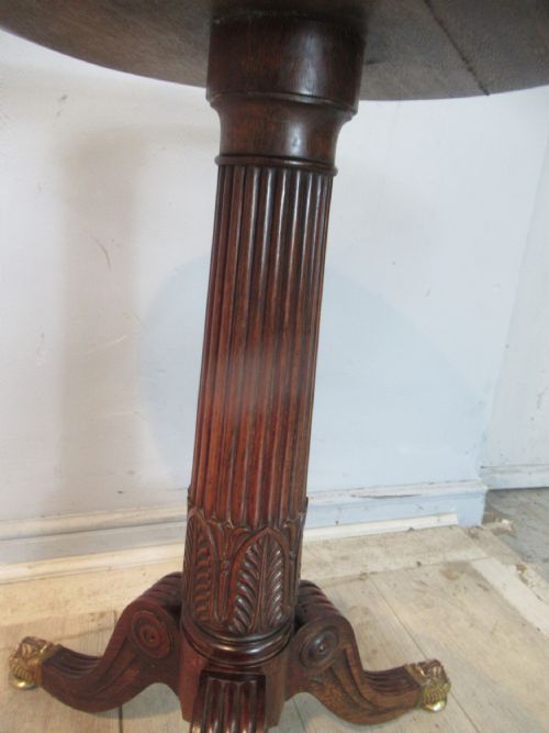 REGENCY PERIOD MARBLE TOP TABLE - ADDITIONAL PHOTO 1